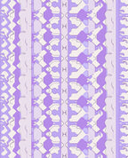 Purple White Geometric Abstract Stripes Rug
