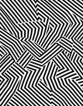Bold Black White Geometric Pattern Rug