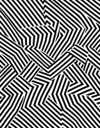Bold Black White Geometric Pattern Rug