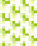 Lime Green Abstract Pixel Design Rug
