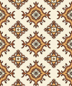 Traditional Floral Scrollwork Pattern Rug