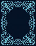 Elegant Swirls Floral Border Design Rug
