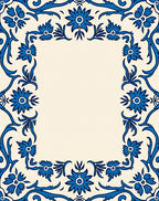 Classic Floral Scroll Pattern Rug