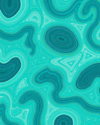 Aqua Swirl Agate Pattern Rug