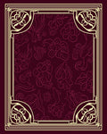 Art Nouveau Floral Border Design Rug