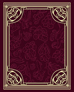 Art Nouveau Floral Border Design Rug