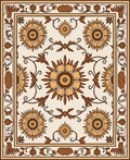 Floral Medallion Pattern Rug