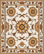 Floral Medallion Pattern Rug
