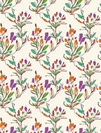 Botanical Branches Pattern Design Rug