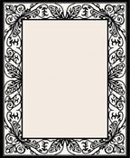 Ornate Floral Black Border Design Rug