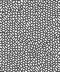 Abstract Organic Black White Pattern Rug