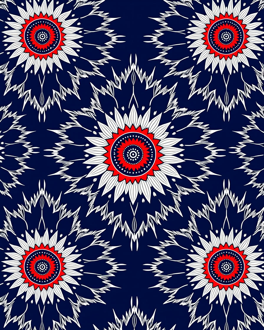 Bold Sunburst Pattern Design Rug