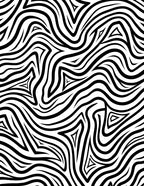 Bold Black White Abstract Stripes Rug
