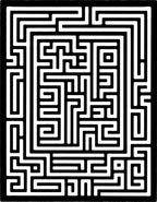 Classic Maze Pattern Rug