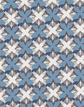 Geometric Star Flower Tile Pattern Rug