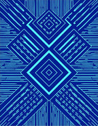 Abstract Geometric Diamond Lines Pattern Rug