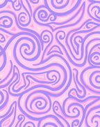 Sweet Swirls Lavender Pink Harmony Rug