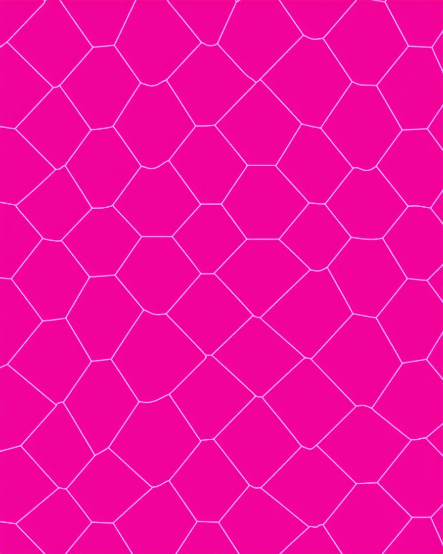Pink Geometric Mosaic Pattern Rug