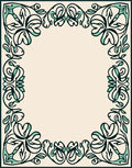 Vintage Floral Border Design Rug