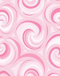 Pink Swirl Abstract Pattern Design Rug