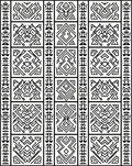 Geometric Tribal Maze Pattern Rug