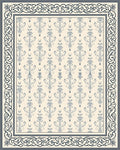 Intricate Floral Paisley Cream Pattern Rug