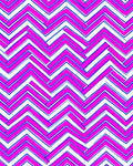 Bold Pink Blue Zigzag Geometric Pattern Rug