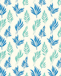 Tropical Leaf Pattern Rug