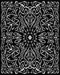 Abstract Nature Inspired Mandala Design Rug