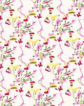 Whimsical Abstract Floral Print Rug