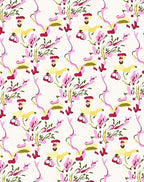Whimsical Abstract Floral Print Rug