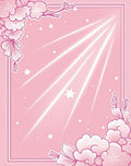 Whimsical Pink Floral Star Design Rug