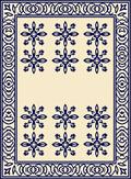 Classic Floral Motif Rug Design Rug