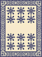 Classic Floral Motif Rug Design Rug