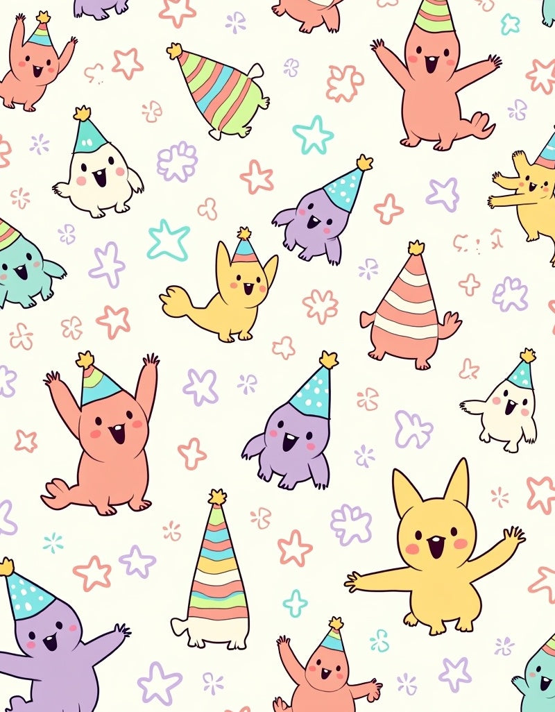 Joyful Creatures Party Pattern Rug