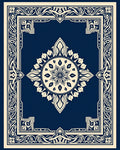 Ornate Mandala Border Design Rug