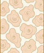 Organic Wood Grain Pattern Rug