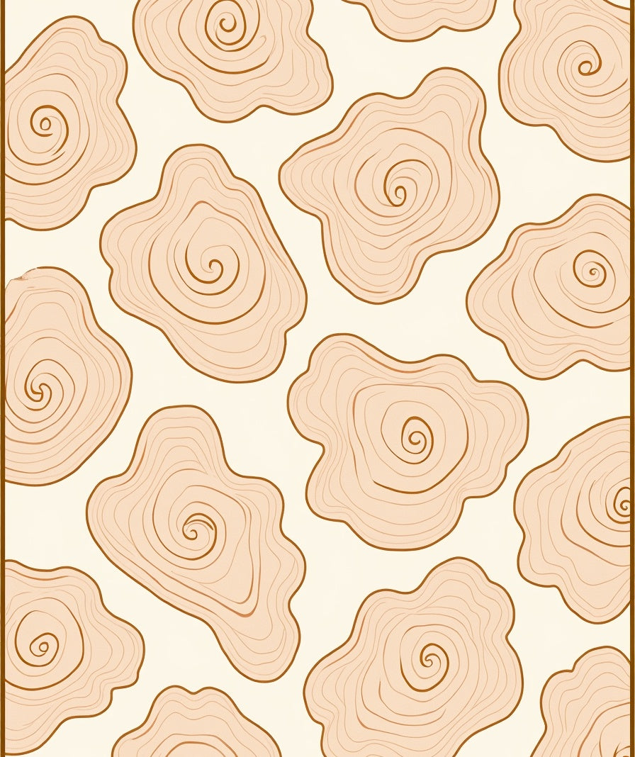 Organic Wood Grain Pattern Rug