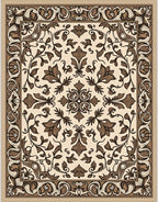 Classic Floral Scrollwork Pattern Rug