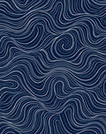 Abstract Swirls and Waves Rug