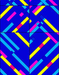 Bold Geometric Lines Abstract Pattern Rug