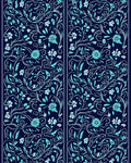 Vining Floral Art Nouveau Design Rug