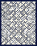 Classic Interlocking Geometric Pattern Rug