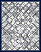 Classic Interlocking Geometric Pattern Rug