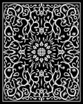 Intricate Floral Symmetry Design Rug