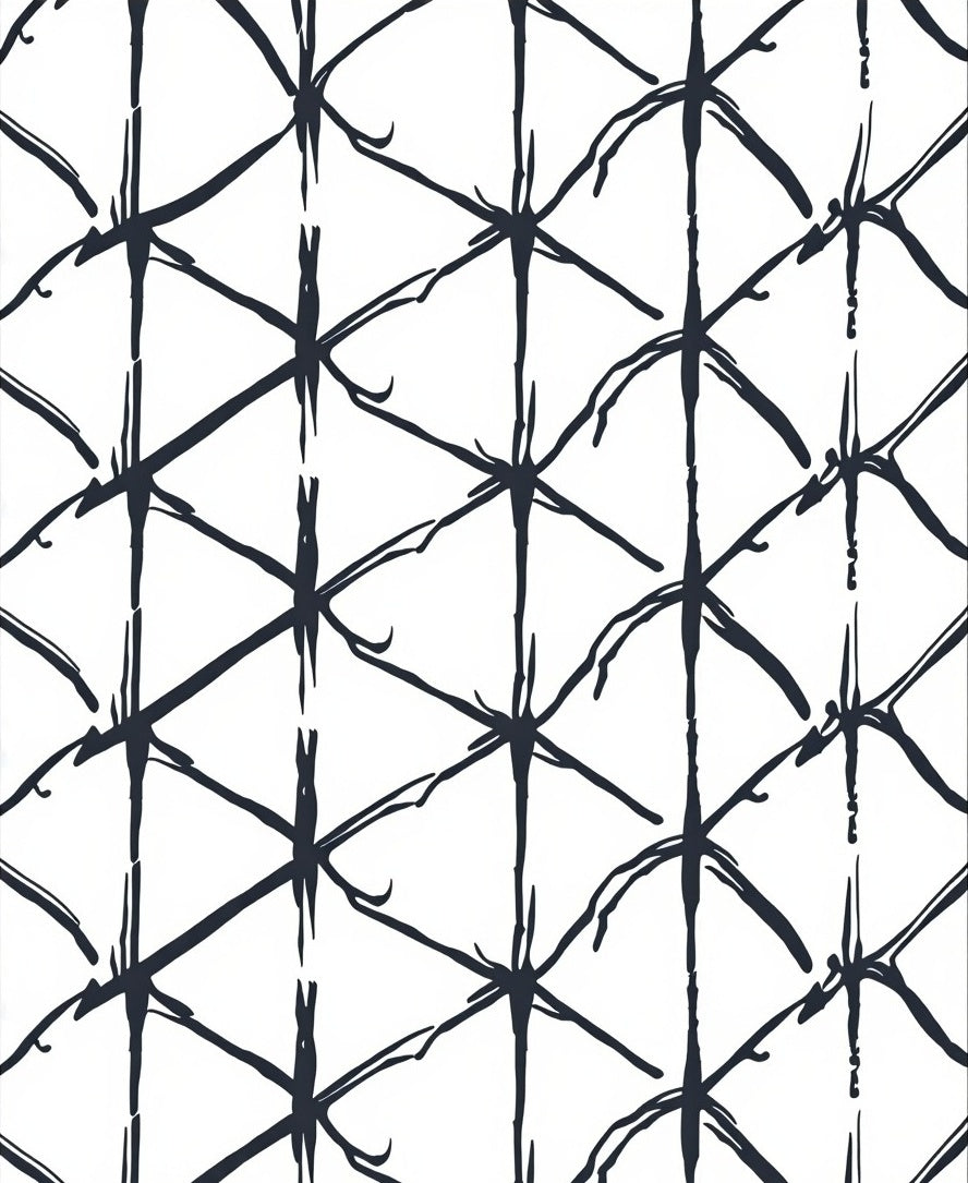Abstract Geometric Network Pattern Rug