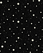 Abstract Starry Night Circles Rug