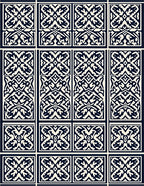 Classic Geometric Vine Repeating Pattern Rug