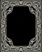 Ornate Ivory Art Nouveau Scroll Frame Rug