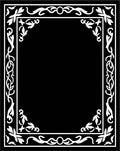 White Floral Border Design Rug